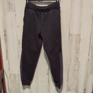 Athletic Works Black Sweatpants with Elastic Cuffs and Drawstring Waist